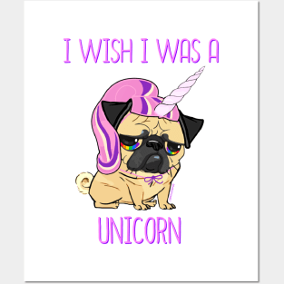 I WISH I WAS A UNICORN Posters and Art